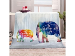 Manta de Flanela Xadrez com Estampa Animal Fansu Quente e Macia Microfibra para o Inverno Ideal Cama Ou Sofá a