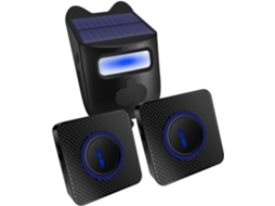Sistema De Alarme Solar Para Entrada De Veículos,segurança Sem Fio De Longo Alcance,campainha Infravermelha Com Sensor ,1 Detector,2 Receptores