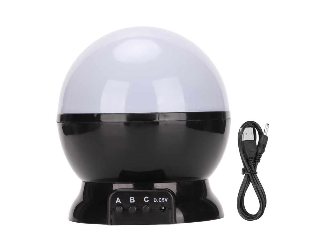 Projetor De Estrelas Multifuncional 360 Graus Rotação Luz Noturna Para Quarto Bebê E Dormitório