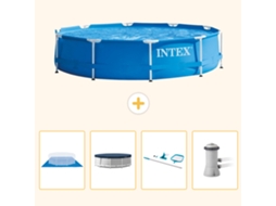 Intex Piscina Com Estrutura Redonda - 366x76 Cm - 5-peças S51