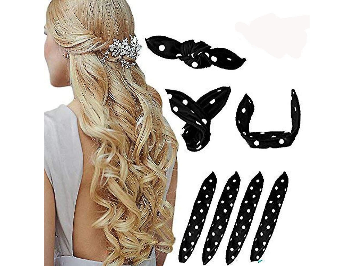 Kit Com 4 Rolos De Espuma Para Cabelo, Tecido Acolchoados, Esponja Macia Sem Calor Cabelos Longos, Curtos, Grossos E Finos, Criar-aquaforge