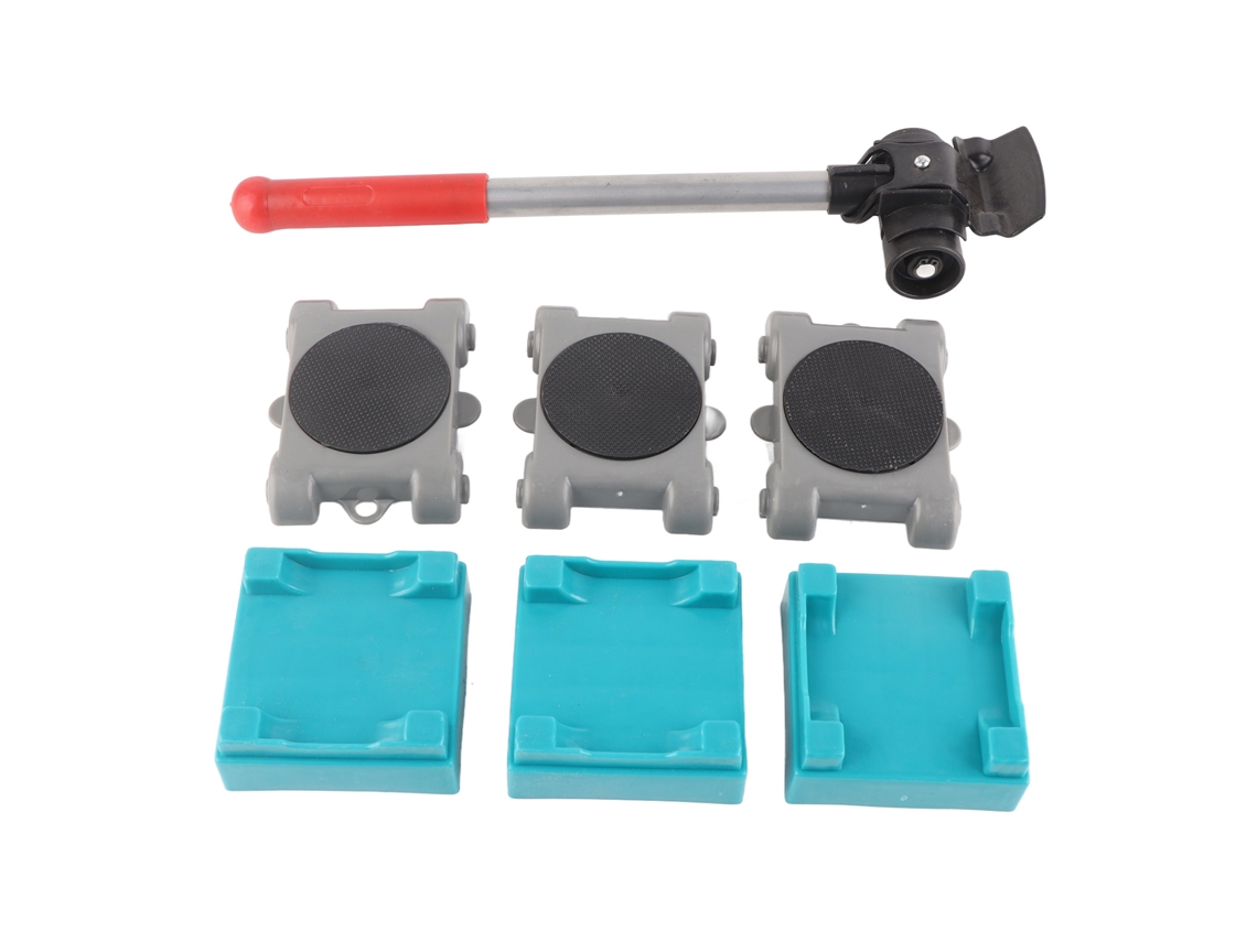 Soporte De Muebles Triangle Resistente Set De Carros De Mudanza 200kg 8 Piezas Hierro Abs Pvc