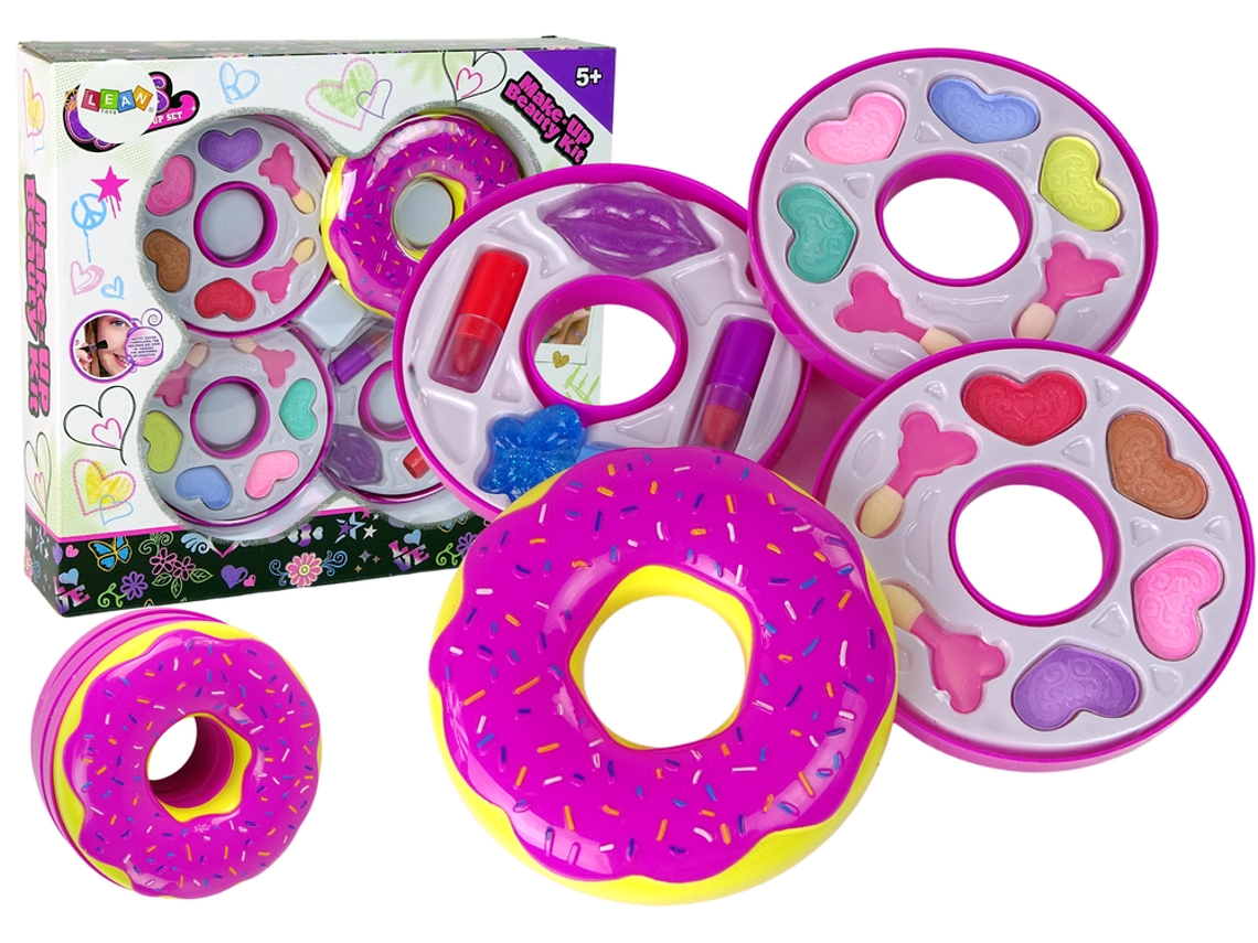 Paleta De Sombras E Batons Donut Para Crianças B.active