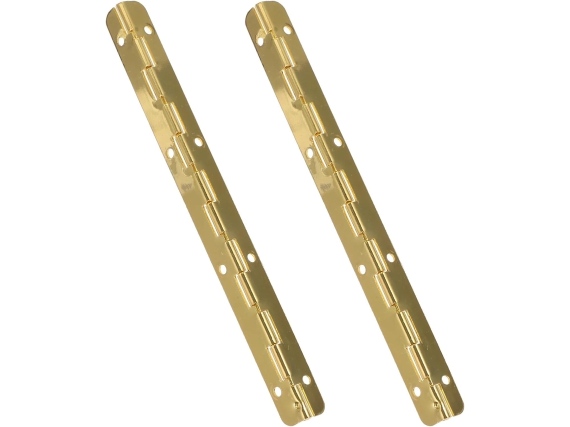 Dobradiça Contínua Para Piano, Pacote Com 5 Dobradiças De Ferro Dourado 150mm Para Caixas Madeira, Estojos De Joias