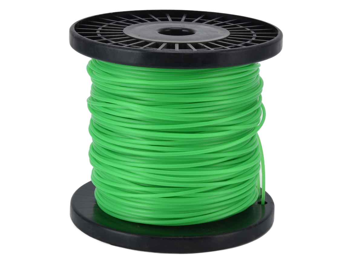Fio De Corte Para Aparador De Grama 2mm Verde 100m Compatível Com Husqvarna