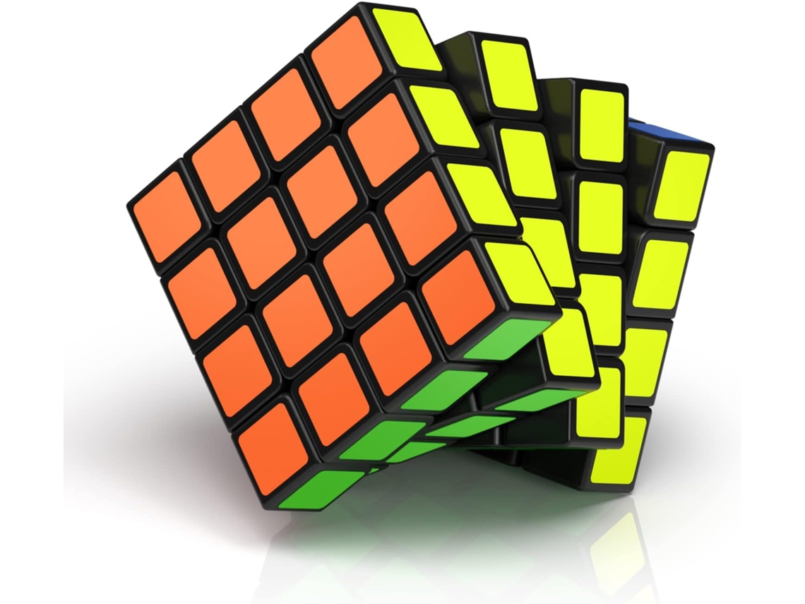 (azc) Cubo Mágico 4x4, 4x4x4 Com Adesivo Super Durável E Cores Vibrantes (4x4x4) faya
