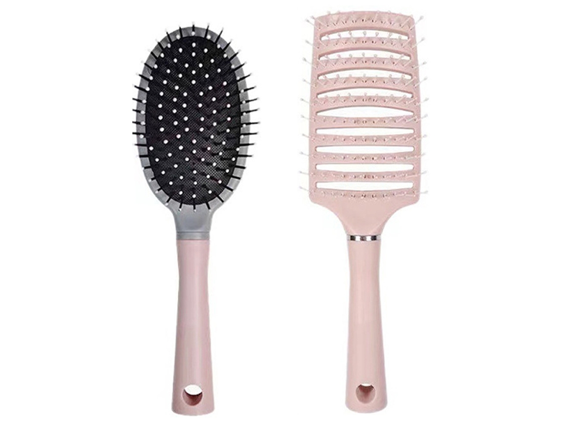 Escova de Cabelo Curvada Ventilada para Desembaraçar Escova para Emaranhados e Nós Escova para Homens e Mulheres Escovas de Cabelo Ventiladas para Flu RNEMITERY