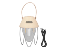 Lanterna de Acampamento Led Recarregável, 3 Modos, Suspensa, Cor Creme | S/MARCA