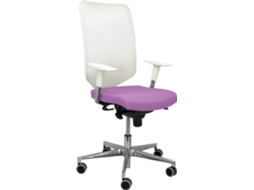 Cadeira de Escritório Operativa PYC Ossa B Lilás com rodas anti-risco (Braços Reguláveis - Malha) — Braços Ajustáveis