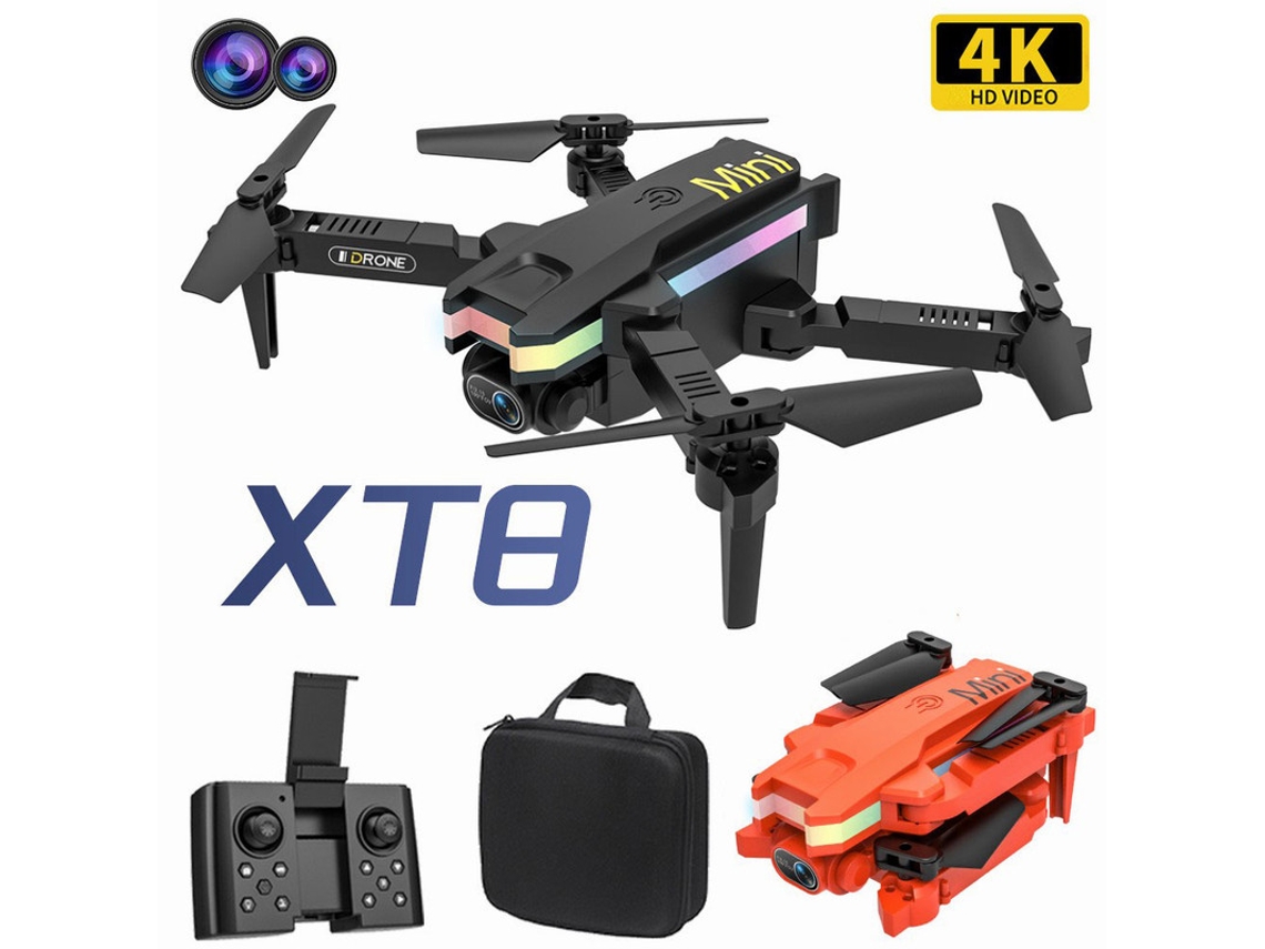 Xt8 Mini Drone4K Duração Da Bateria10 Min Preto