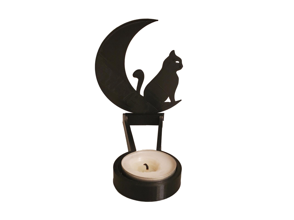 Laxiscreed Funny Shadow Stand Com Vela Para Decoração De Halloween