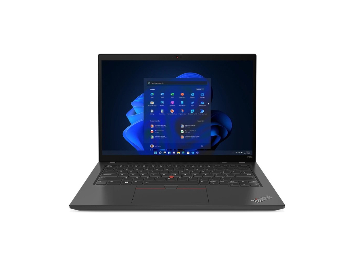 Portatil Lenovo Thinkpad P14s G3 I7-1270p, 16gb, 512gb Ssd, 14''wuxga, Espanhol (recondicionado - Como Novo)