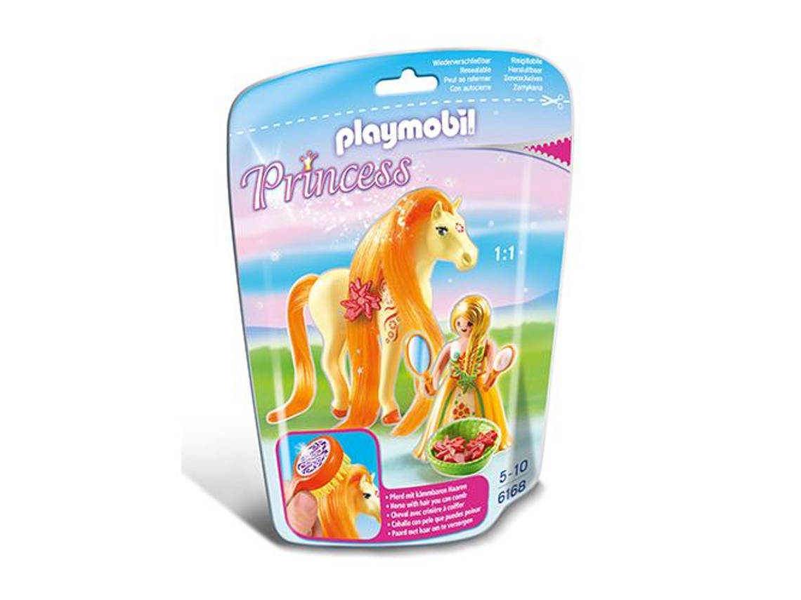 PLAYMOBIL Princess: Princesa Sunny Com Cavalo - 6168 (Idade mínima: 5)