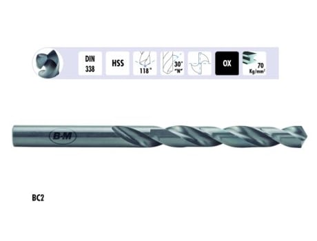 Broca Din-338 Hss Rectificada Ø 03 00 Mm BLUEMASTER