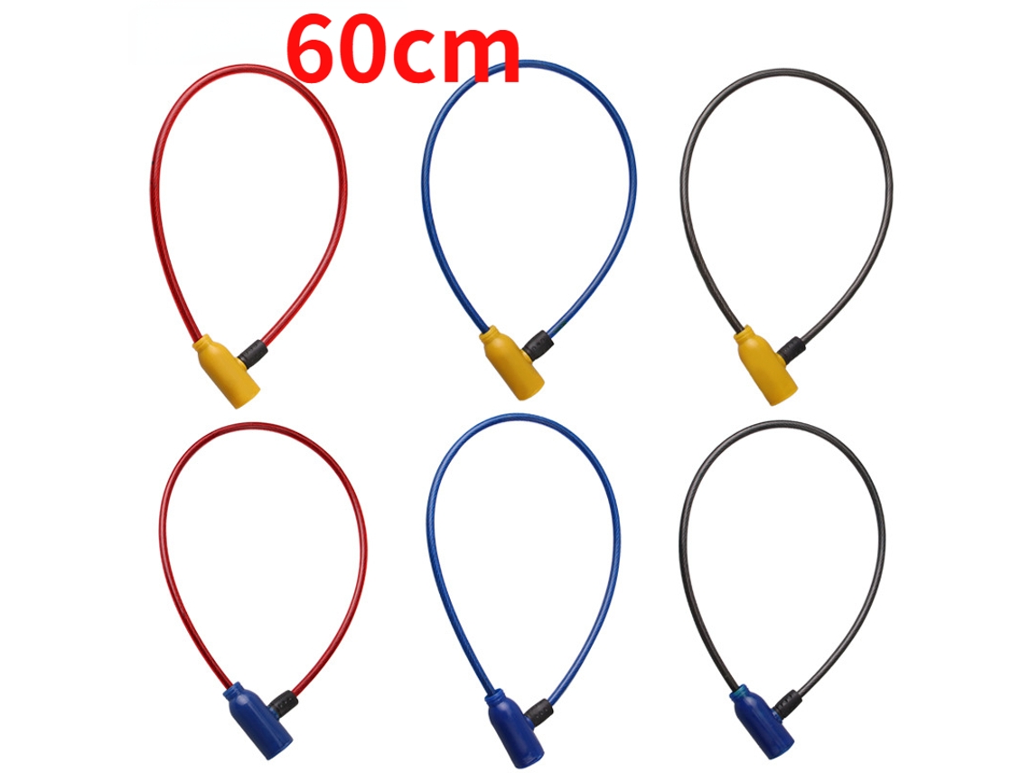 Cadeado De Cabo Com 2 Chaves, Trava De Segurança Em Aço Para Bicicleta, Patinete Elétrico, Segurança Antifurto Para Ciclismo. Aquaforge