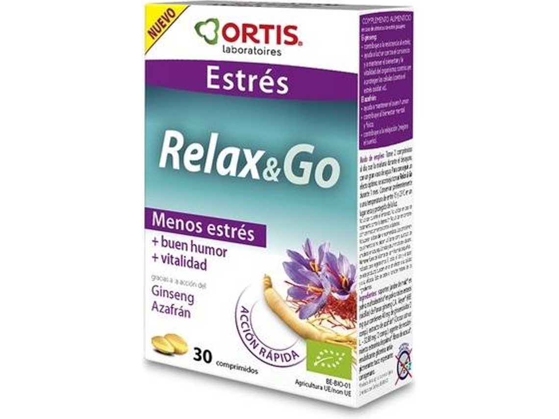 Suplemento Alimentar ORTIS Relax & Go (30 comprimidos)
