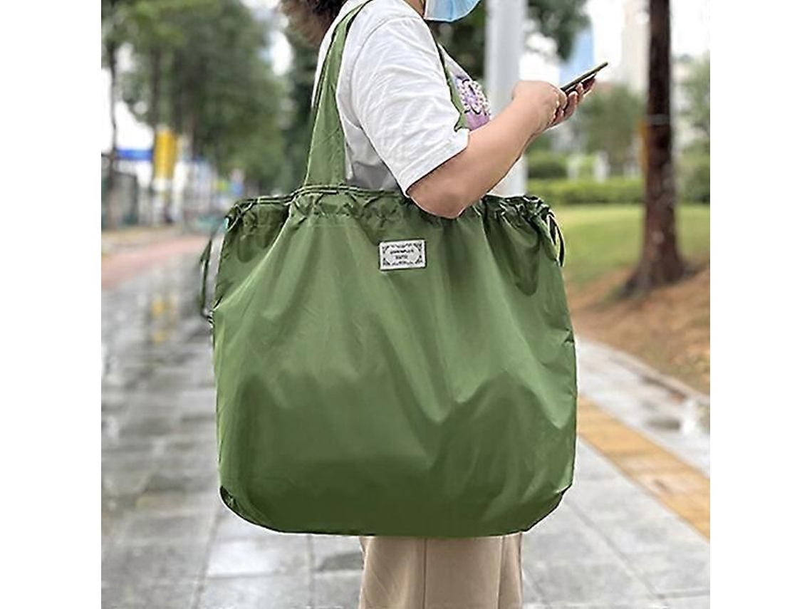 Bolsa de Ombro Dobrável, Resistente e Leve para Compras e Viagens, com Grande Capacidade. GOKOCO