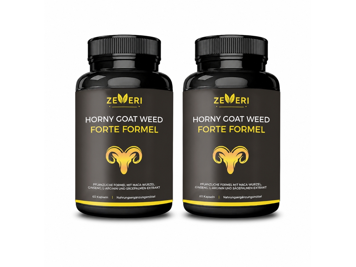 Zeveri Horny Goat Weed 120 Cápsulas (2x60) Forteformel Com Maca E Tribulus