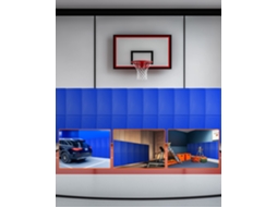 Tapete de basquete Vevor 1800 x 600 x 50 mm para academia, azul