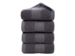 Toalha de Rosto NEVEANCE Absorvente Algodão Cinzento (34x75cm)