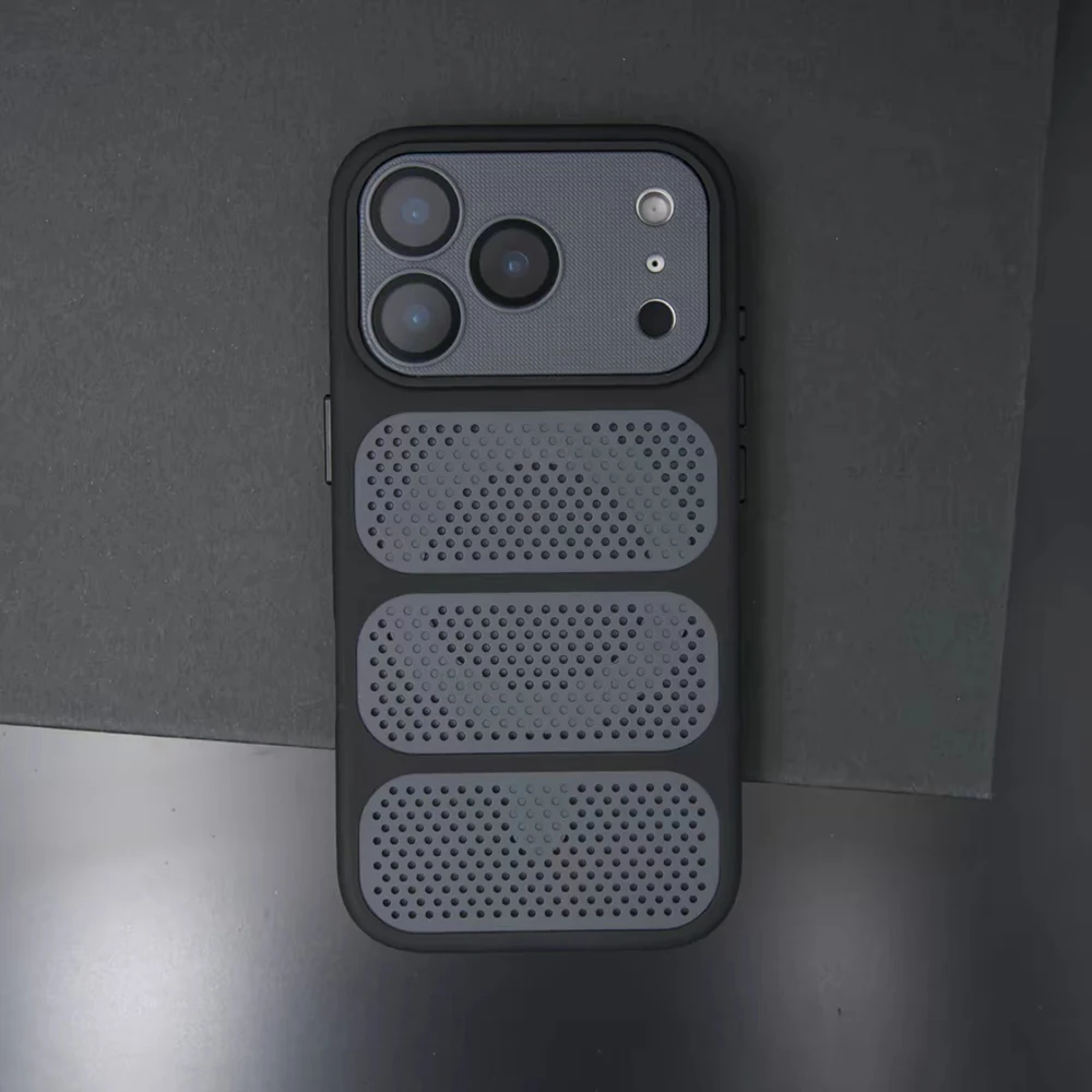 Capa Protetora Magnética (preta Para Iphone 12 Pro Max), Dissipação De Calor, Proteção Da Câmera, Resistente A Impactos.