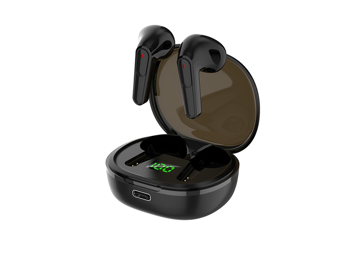 Fones de Ouvido Bluetooth com Faixa para Pescoço, Conectividade 5.2, Estéreo e Indicador de Bateria MDUG