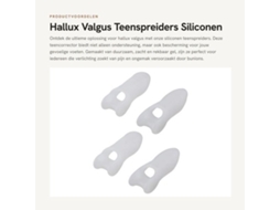 Correção De Dedo Do Hallux Em Silicone Para Adolescentes - Proteção Para A Pele Do Dedo Do Pé - Confortável E Seguro - Reduz A Fricção E Irritação