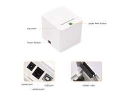 IMPRESSORA TÉRMICA PORTÁTIL mini pocket sem tinta Bluetooth para Android, iOS, presente