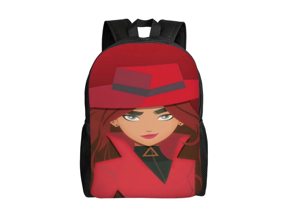 Mochila Carmen Sandiego Para Estudantes, Durável E Leve, Com Alça De Ombro Impermeável E Respirável Olysi Shop (v79)