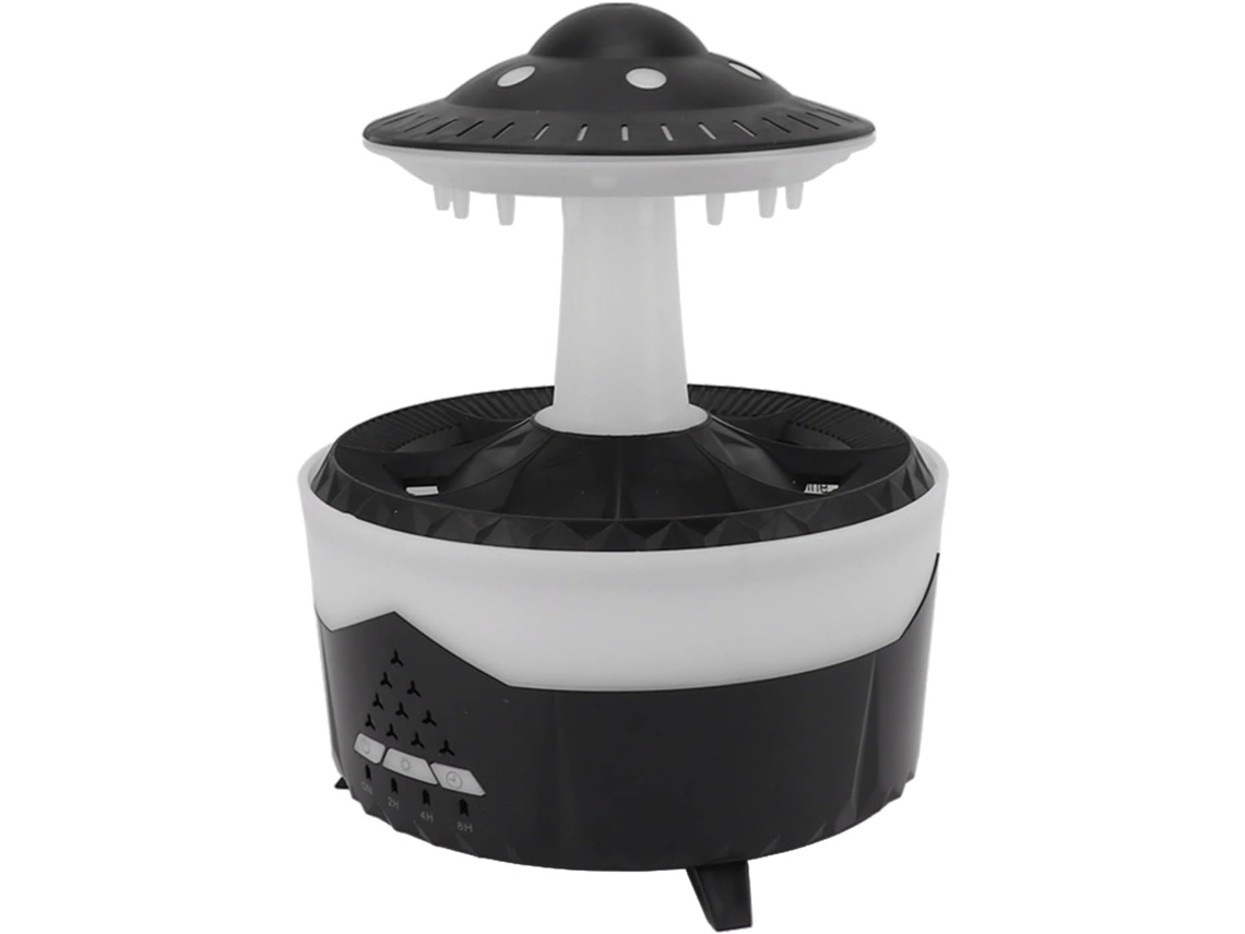 Umidificador Com Controle Remoto, Som De Chuva, Aromaterapia, Luzes Coloridas, Temporizador