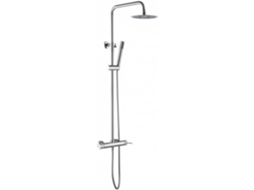 Coluna de Duche Extensível Chuveiro Termostático Extraplano Cor Cromado MICE COLLECTION