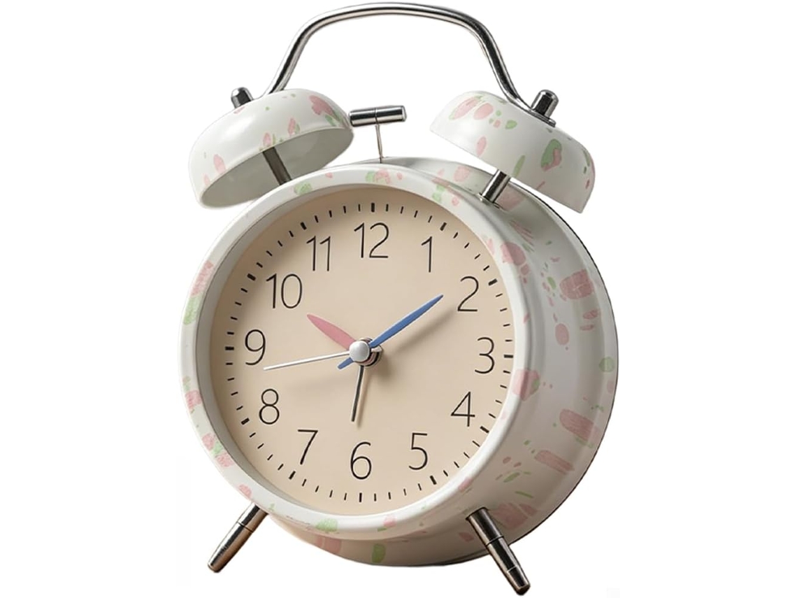 Despertador Digital Com Caixa Metálica E Função De Luz Noturna Para Quarto Infantil, Mecanismo De Quartzo Silencioso