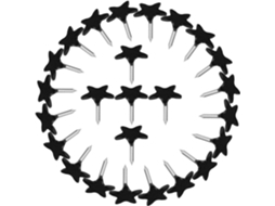 Conjunto Alasum de 200 Tachinas Metálicas Pré-fabricadas em Formato de Estrela, 11x13 mm, Duráveis e Decorativas para Pinturas de Parede