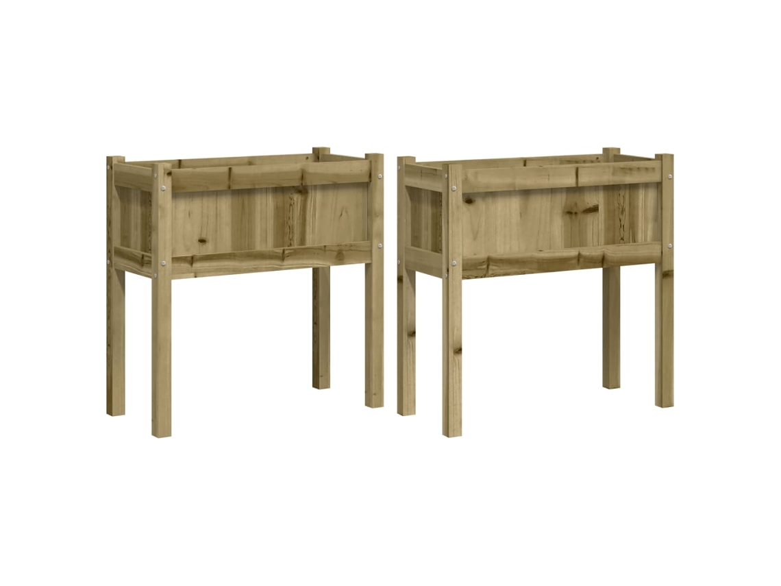 Garden Planter, Garden Planters Vidaxl Marrom Madeira De Pinho Impregnada (n/a)