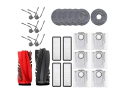 Conjunto De 24 Peças Para Aspirador Roborock Qrevo Edge / Edgec / Edge S5a / 5v1 / Curv: Escova Lateral Principal, Filtro, Pano De Limpeza E Saco_ozo