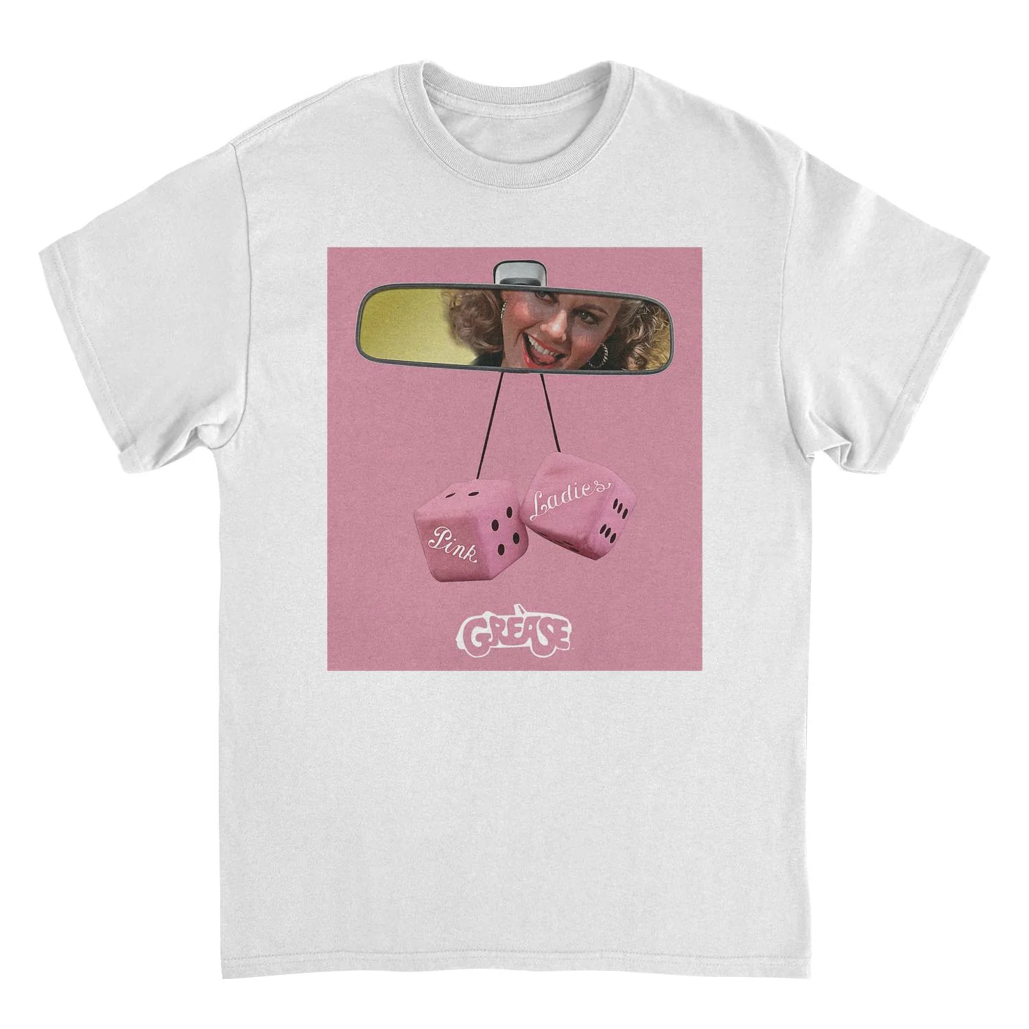 Rockinstone Grease Pink Ladies White T-shirt Size:xxxl