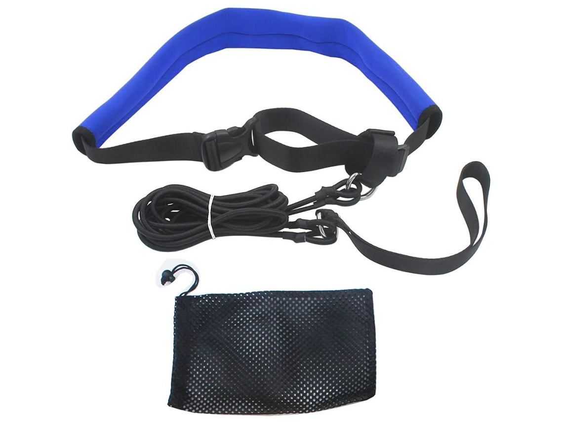 Cinto De Treino Para Natação Com Elásticos Resistência Equipamento Confortável Para Piscina Hotel Casa