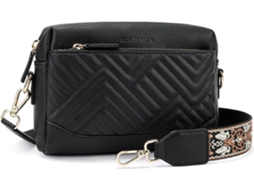 Bolsas Acolchoadas Crossbody Para Mulheres, Bolsas De Couro Vegano, Bolsas De Ombro Pequenas Com Alça Larga Z02-preto