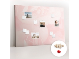 Painel De Cortiça Para Parede Rosas Desabrochando Para O Escritório Espelharte (140x100 Cm)