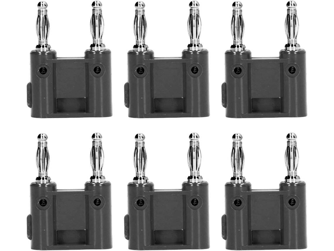 Ftvogue 10 Peças Fiche Banane 2 Voies Prize Double En Laiton Pe 32a 1000v Para Instrumentos Eletrônicos