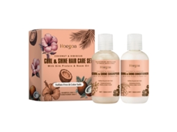 Kit Hoegoa Coco para Cabelos Cacheados, Hidratação, Elasticidade e Volume LAXISCREED