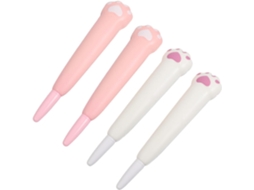 Conjunto De 4 Canetas Em Gel Nuobesty Com Estampa Pata Gato, Criativas