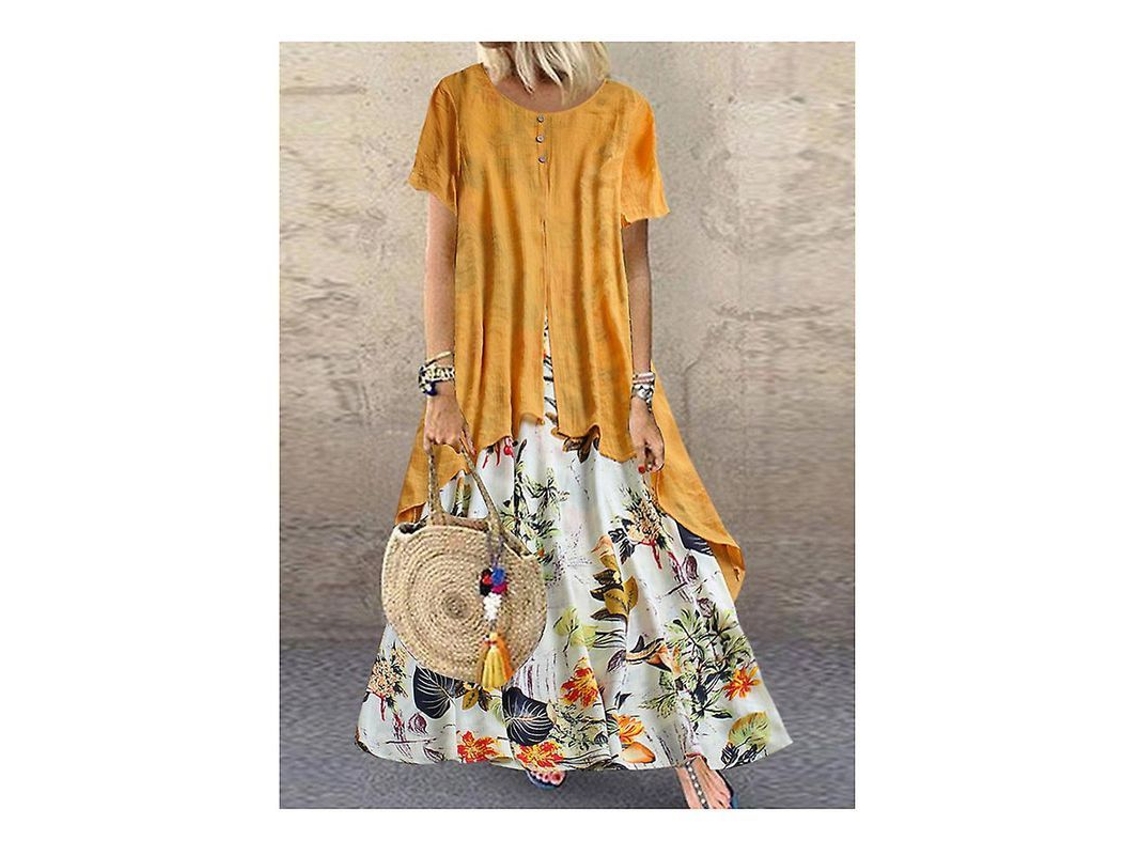 Roupas De Trabalho Com Estilo De Temperamento - Material Poliéster E Algodão, Processo De Impressão Amarelo