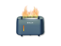 Difusor de Aroma TELLUR Flame 240Ml 12 Horas Controle Remoto Cinza