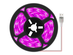 Fitas De Luz De Crescimento Led Para Plantas, Luz Espectro Impermeável Para Plantas Internas, Estufa E Jardinagem, Barras De Luz Usb(3m)