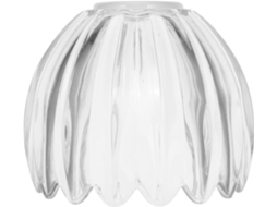 Luminária Pendente Pequena de Vidro Transparente em Formato de Abóbora, Ideal para Cabeceiras com Estilo Retrô Moderno. SFUSHOS