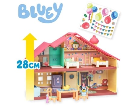 Casa De Aniversário Bluey 1 Figurinha 13 Acessórios A Partir De 3 Anos