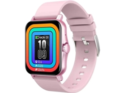 Grande Viseira de Tecido Inteira Smart Watch para Casas Mulheres Chamadas Bluetooth Controle de Música Rastreador de Atividades de Saúde Rosa Bestvite
