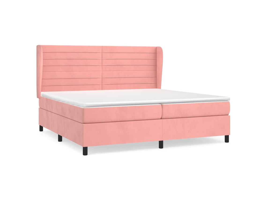 Box Spring Bed, Box Spring Beds Vidaxl Cor-de-rosa Veludo (200 X 200 Cm)