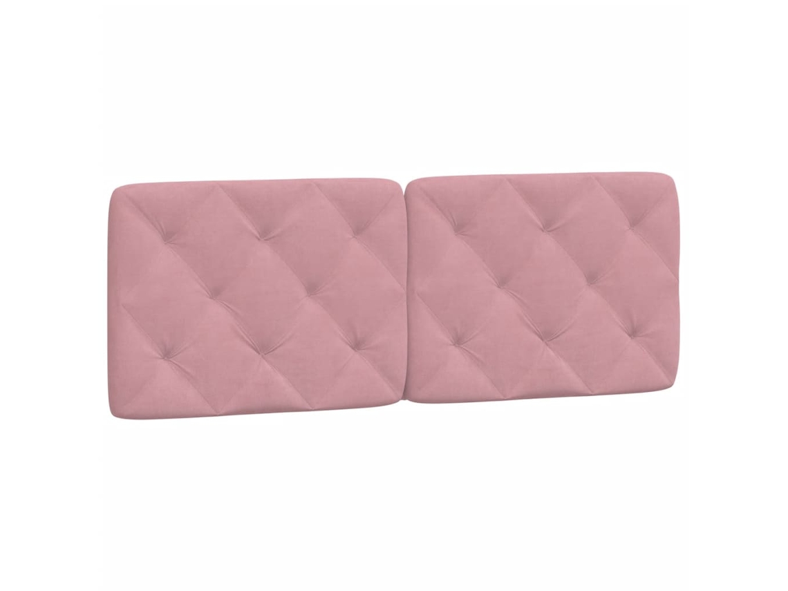 Travesseiro de Cabeça 120 cm Veludo Rosa MAISON EXCLUSIVO